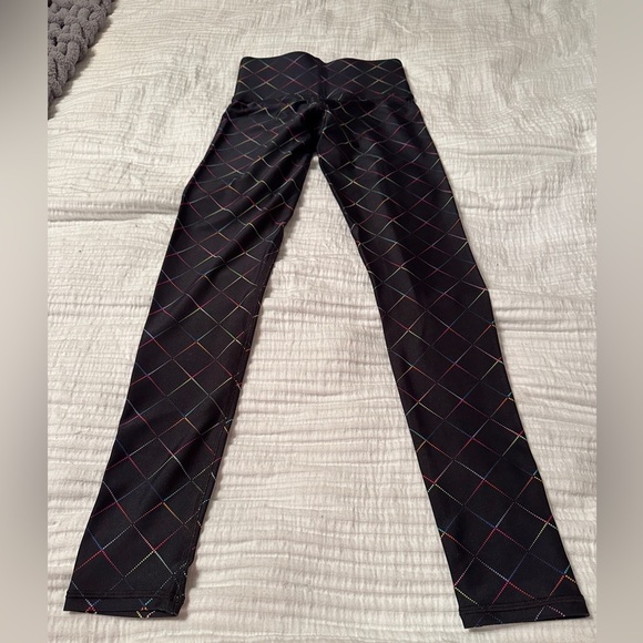 Terez Black Colorful Diamond Leggings - NWOT - Size XXS - Picture 5 of 9